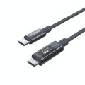 Choetech Дата кабель USB-C to USB-C 1.2m PD60W digital display nylon gray Choetech (XCC-1068-GY)
