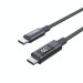 Choetech Дата кабель USB-C to USB-C 1.2m PD60W digital display nylon gray Choetech (XCC-1068-GY)