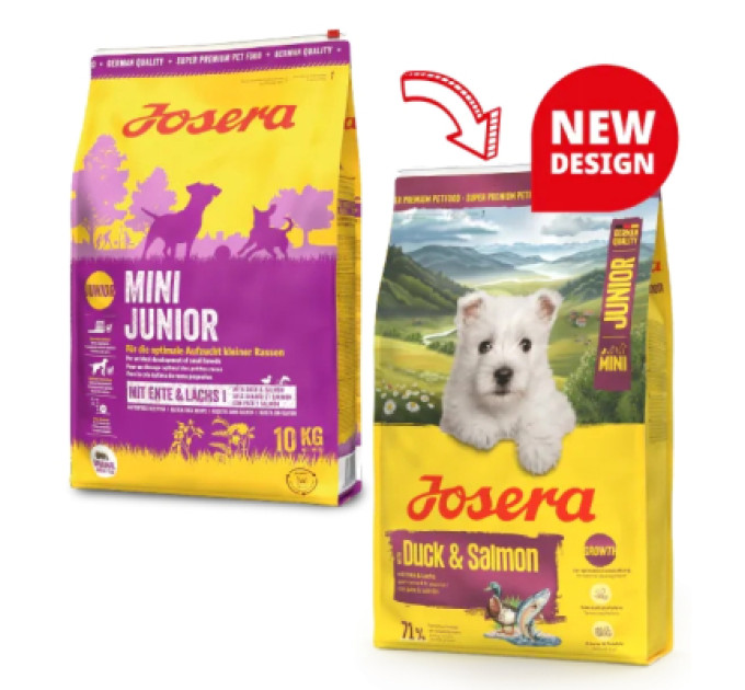 Josera Сухий корм для собак Josera Mini Junior Duck & Salmon 3 кг (4032254787617)