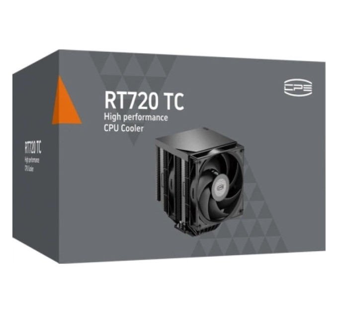 PcCooler Кулер до процесора PcCooler Охолоджувач для процесора PсCOOLER RT720 TC BK чорний IntelLGA 115X/12 (RT720 TC BK)