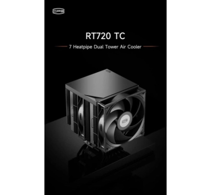 PcCooler Кулер до процесора PcCooler Охолоджувач для процесора PсCOOLER RT720 TC BK чорний IntelLGA 115X/12 (RT720 TC BK)
