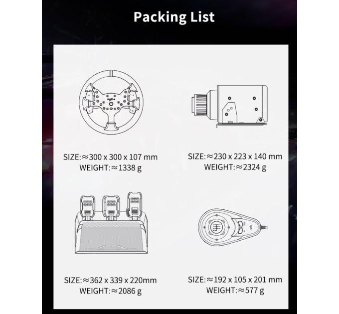 PXN Кермо PXN V99 Bundle for PS4/XBOX/Xbox (PXN-V99 EU)