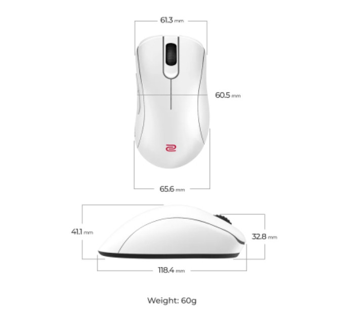 Zowie Мишка Zowie EC3-DW Wireless White (9H.N4WBE.A3E)