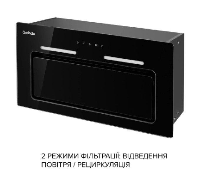 Minola Витяжка кухонна Minola HBI 6473 BL GLASS 800 LED Line