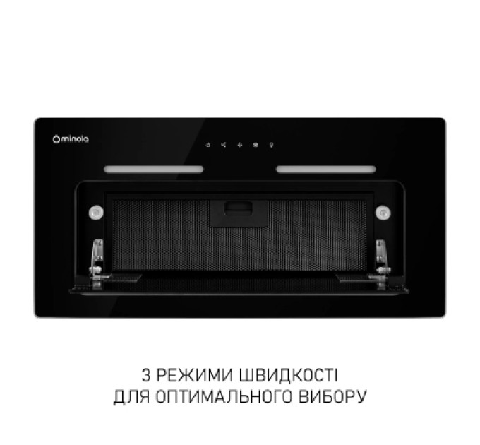 Minola Витяжка кухонна Minola HBI 6473 BL GLASS 800 LED Line