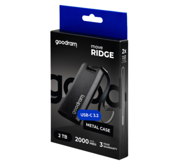 Goodram Накопичувач SSD USB Type-C 512GB Move Ridge Goodram (SSDR-GMRE-512-K0)