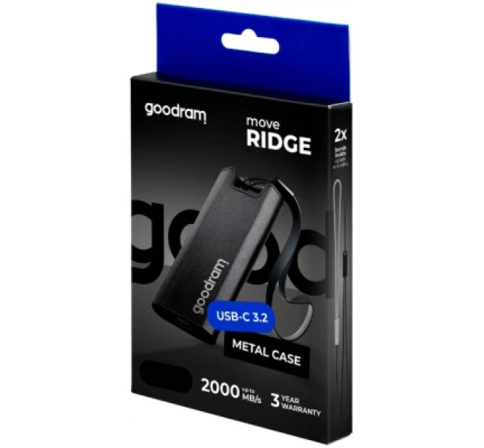 Goodram Накопичувач SSD USB Type-C 1TB Move Ridge Goodram (SSDR-GMRE-01T-K0)