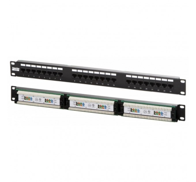 Hypernet Патч-панель Hypernet 19" 24 порта UTP cat.5e (PP-KUTP24-NM)