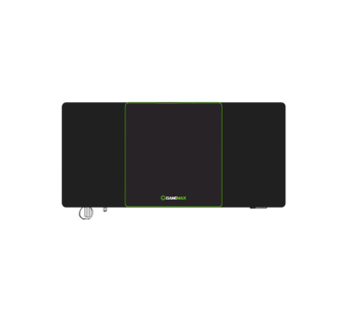 Gamemax Комп'ютерний стіл Gamemax D160-Black-EC Black (D160-Black-EC)