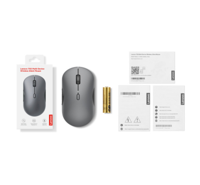 LENOVO Мишка Lenovo 700 Multi-Device Wireless Luna Grey (GY51S61898)