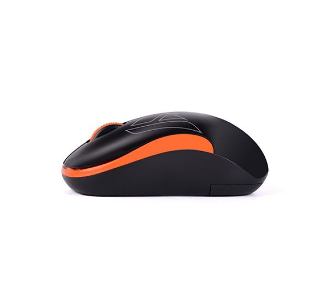 A4Tech Миша A4-G3-300N USB V-Track  , бездротова, 1000dpi, чорний + помаранчевий