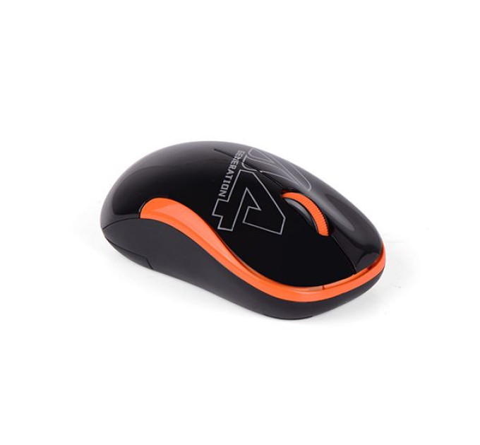 A4Tech Миша A4-G3-300N USB V-Track  , бездротова, 1000dpi, чорний + помаранчевий