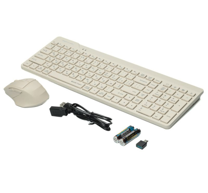 A4Tech A4Tech Fstyler FG2400 Air (Beige), комплект бездротовий клавіатура з мишою, колір бежевий