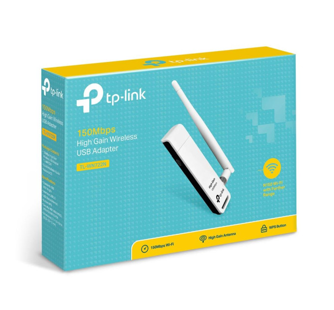 TP-Link Бездротовий мережевий адаптер, TL-WN722N  TP-LINK