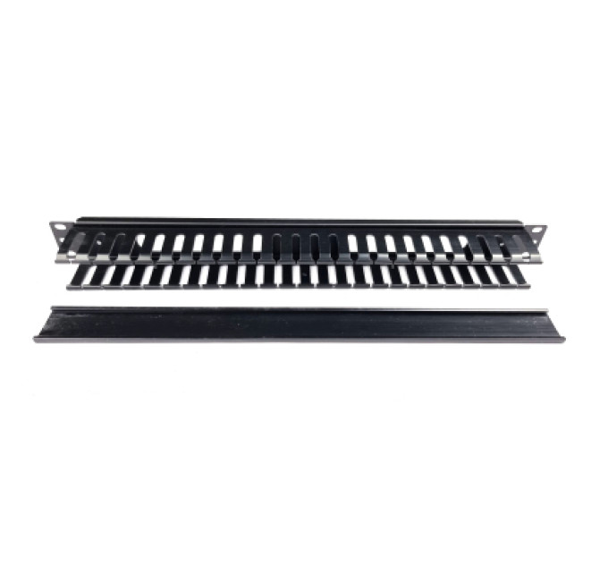 Eserver Кабельний організатор 19" 1U гребінчатий, пластиковий Eserver (WT-2049B)