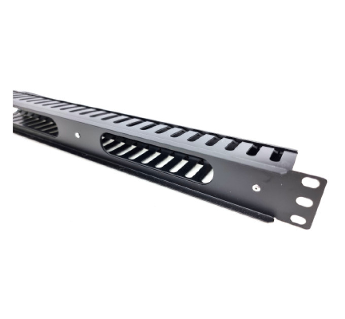 Eserver Кабельний організатор 19" 1U гребінчатий, пластиковий Eserver (WT-2049B)