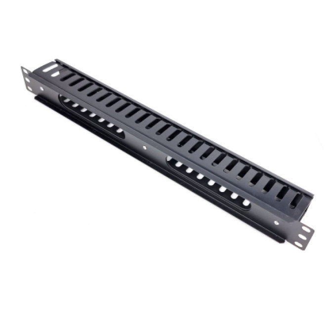 Eserver Кабельний організатор 19" 1U гребінчатий, пластиковий Eserver (WT-2049B)