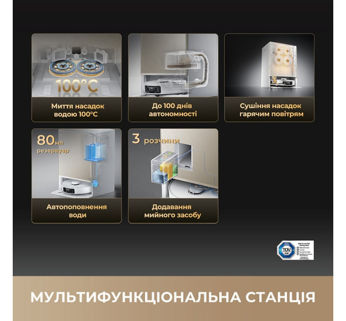 Dreame Робот-пилосос Dreame Bot Matrix 10 Pro White (RLM61HE-Wh)