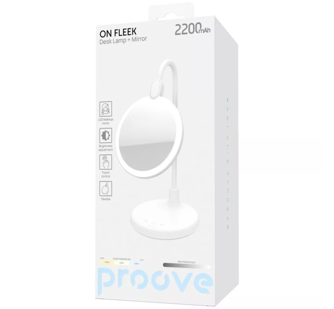 Proove Настільна лампа LED Proove On Fleek 2200 mAh White (DLMM22000202)