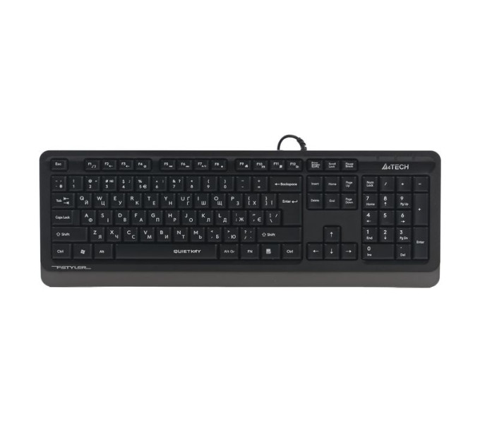 A4Tech Клавіатура A4Tech Fstyler FK10Q, USB, темно-сірий