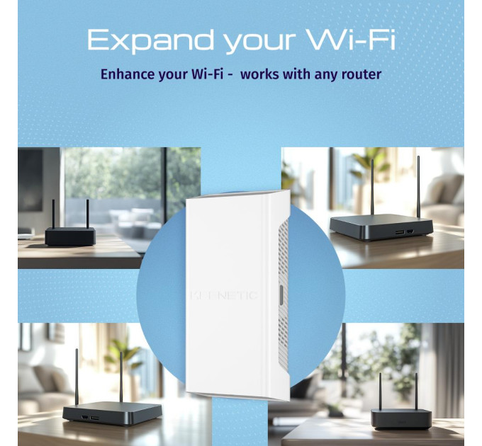 Keenetic Обладнання радіодоступу (ІЕЕЕ 802.11) - підсилювач Wi-Fi сигналу моделі Keenetic BUDDY 6 SE (KN-4410)