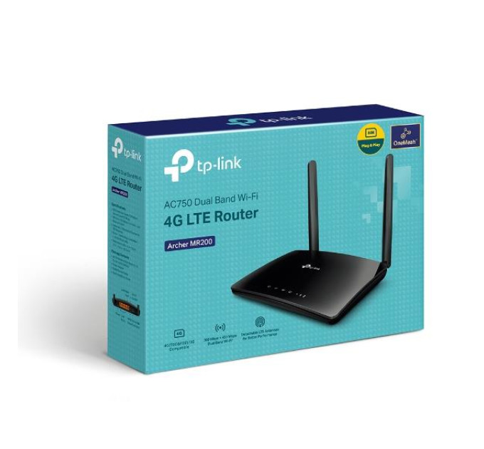 TP-Link Точка доступу з функцією маршрутизації, мережеве обладнання 750MBPS 10/100M DUAL BAND ARCHER MR202 TP-LINK