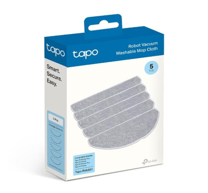 TP-Link Багаторазова ганчірка для роботів-пилососів, Tapo RVA301 TP-LINK