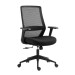 2E Крісло 2E OFFICE OC140, тканина, фіксовані підлокітники, чорний