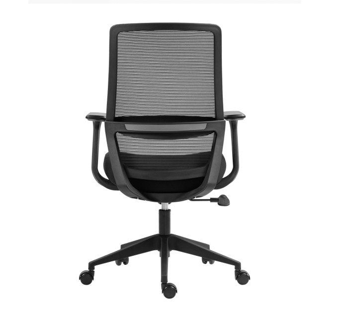 2E Крісло 2E OFFICE OC140, тканина, фіксовані підлокітники, чорний
