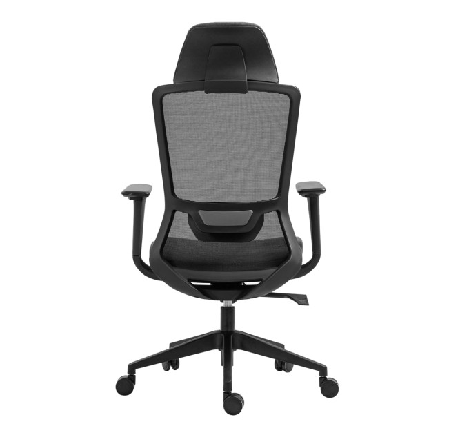 2E Крісло 2E OFFICE OC150, тканина, 4D-підлокітники, підголівник, чорний