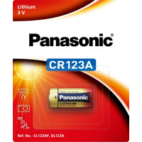 Батарейка Panasonic літієва CR123 блістер, 1 шт.