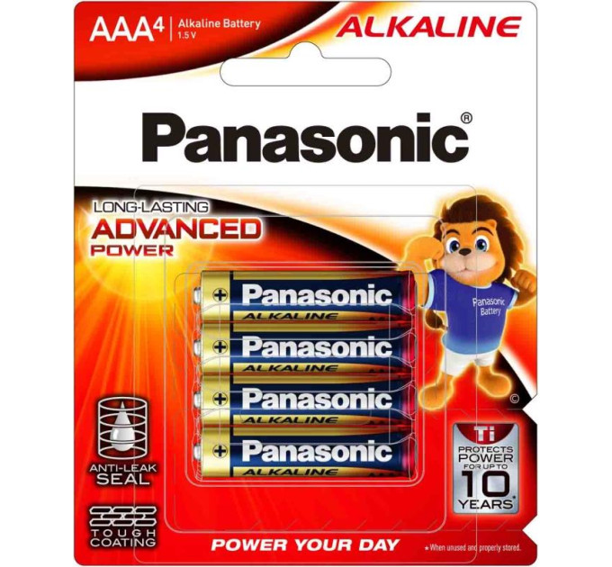 Panasonic Батарейка Panasonic Alkaline Power лужна AAA блістер, 4 шт.