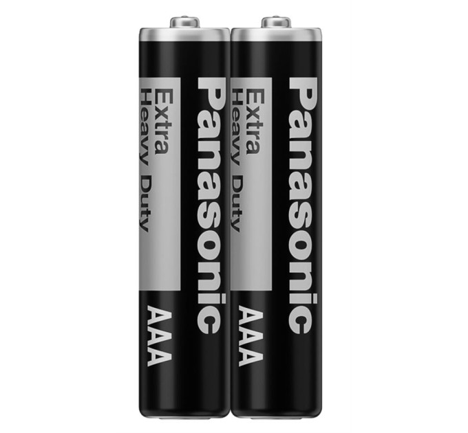 Panasonic Батарейка Panasonic Extra Heavy Duty вугільно-цинкова AAA(R3) плівка, 2 шт.