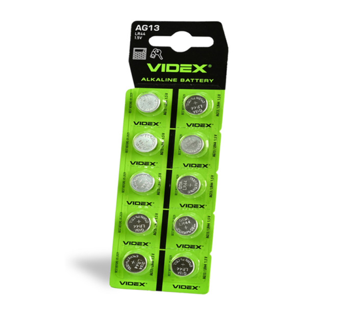 Videx Батарейка Videx Alkaline AG13/LR44 BL 10 шт.
