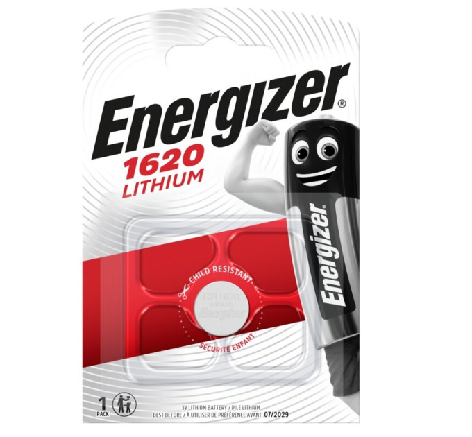 Energizer Батарейка Energizer CR1620 BL 1 шт.