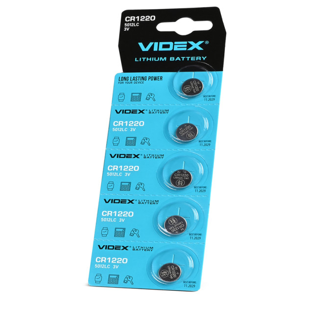 Videx Батарейка Videx CR1220 BL 5 шт.