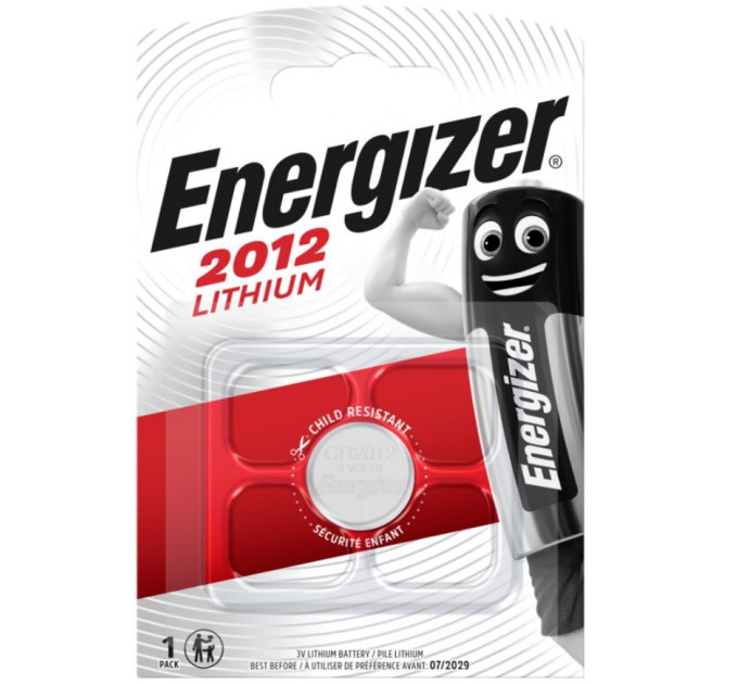 Energizer Батарейка Energizer CR2012 BL 1 шт.