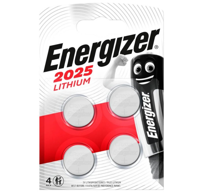 Energizer Батарейка Energizer CR2025 BL 4 шт.