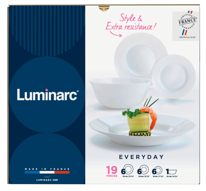 Luminarc Сервіз столовий LUMINARC EVERYDAY, 19 предметів