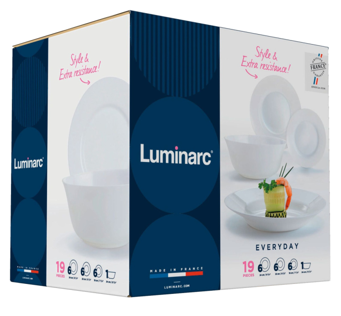 Luminarc Сервіз столовий LUMINARC EVERYDAY, 19 предметів
