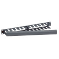 Molex Горизонтальный кабельный организатор щелевого типа Molex с крышкой, 19 дюймов, 1U, Graphite