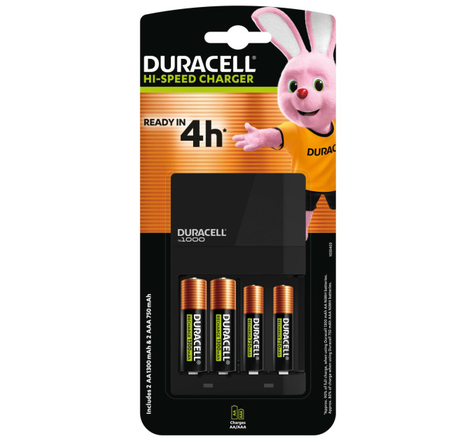 Duracell Зарядний пристрій Duracell CEF14 + 2AA1300 + 2AAА750