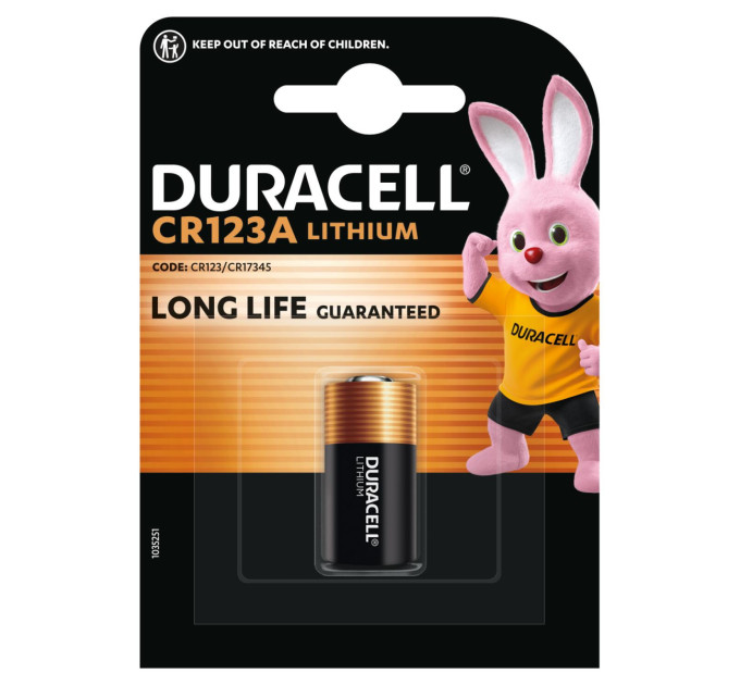 Duracell Літієва батарейка Duracell High Power 123 3V, (CR123 / CR123A / CR17345), 1 шт.