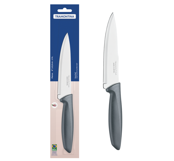 Tramontina Ніж Chef Tramontina Plenus grey, 152 мм
