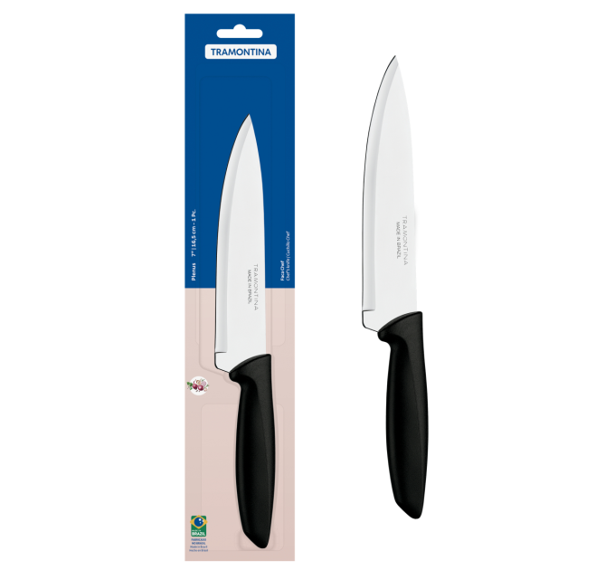 Tramontina Ніж Chef Tramontina Plenus black, 178 мм