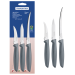 Tramontina Набір ножів Tramontina Plenus grey, 3 предмети