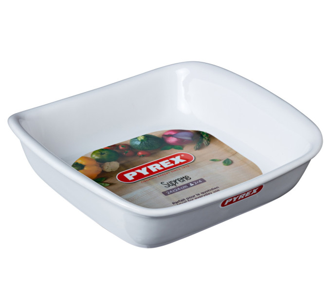 Pyrex Форма PYREX Supreme white 24х24 см