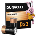 Duracell Лужні батарейки Duracell D, 2 шт.