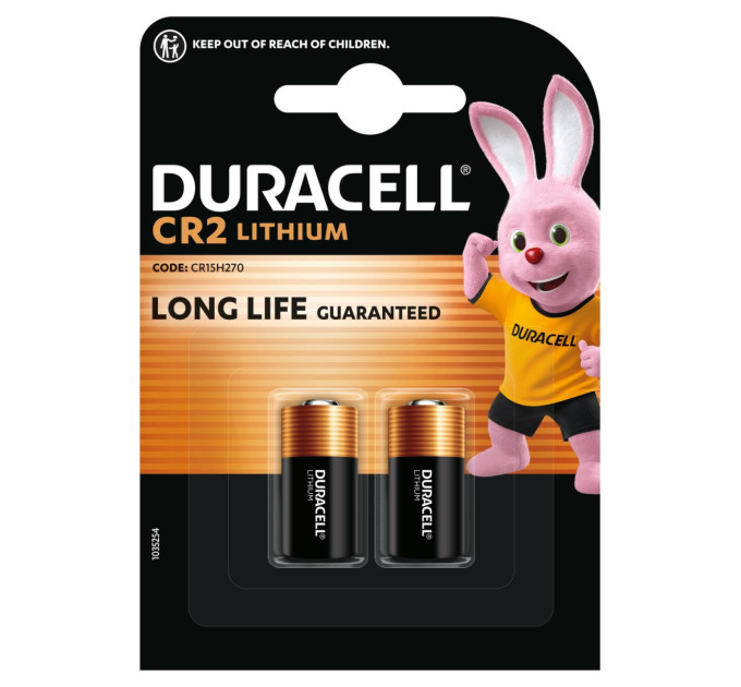 Duracell Літієва батарейка Duracell High Power CR2 3V, (CR15H270), 2 шт.