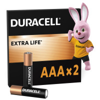 Лужні батарейки Duracell AAA, 2 шт.